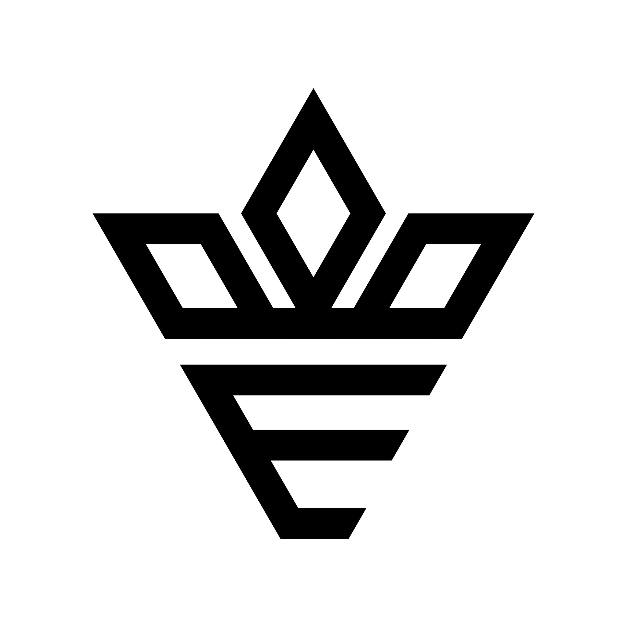 letter e with crown logo design